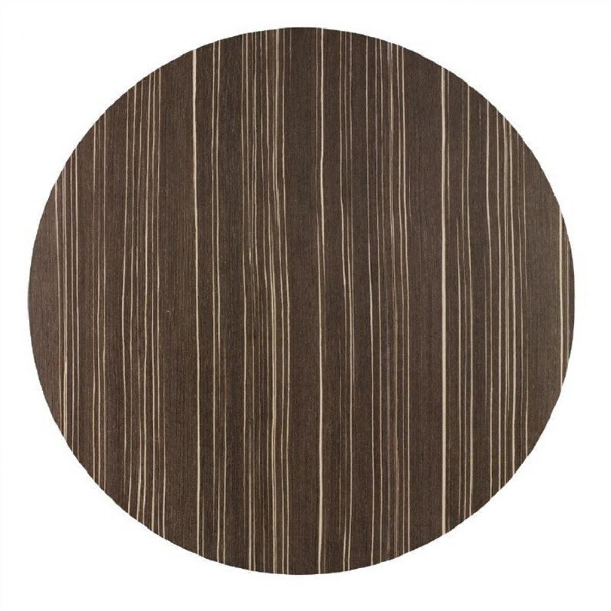 Tablero de mesa Werzalit Alemania, SAFARI BROWN 76, 70 cms de diámetro.