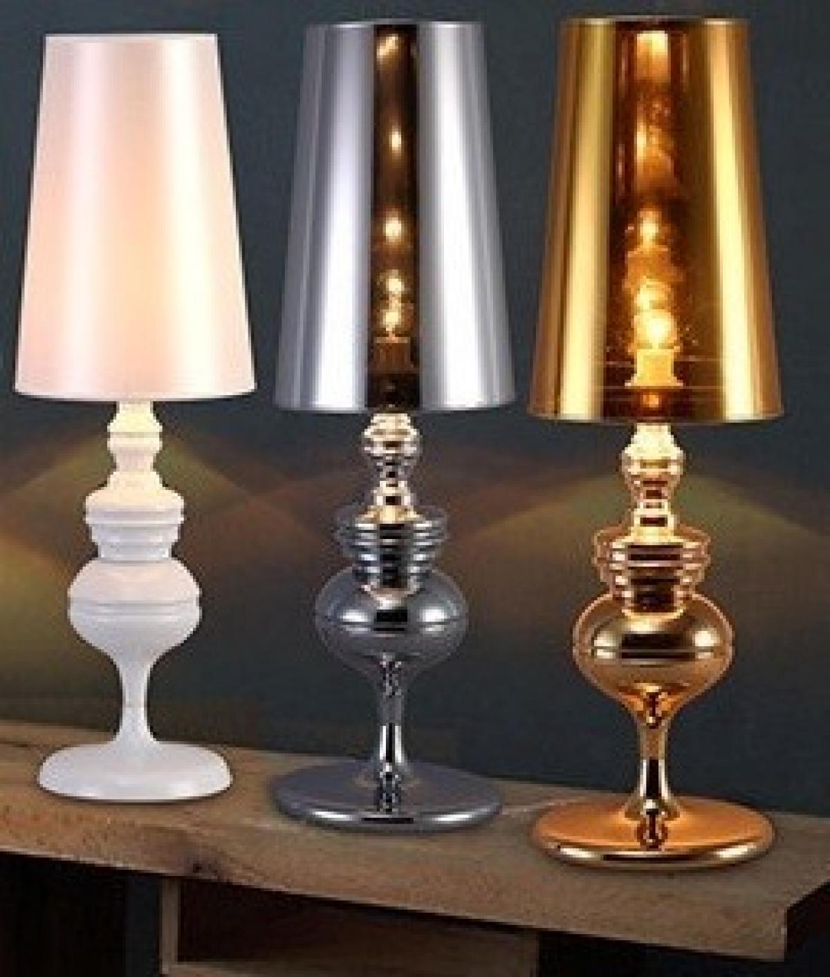 Lámpara LOUVRE PETIT, sobremesa, blanca, pantalla blanca