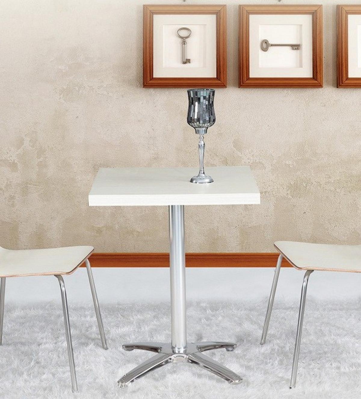 Tablero de mesa ANISA, blanco roto, 80 x 80 cms