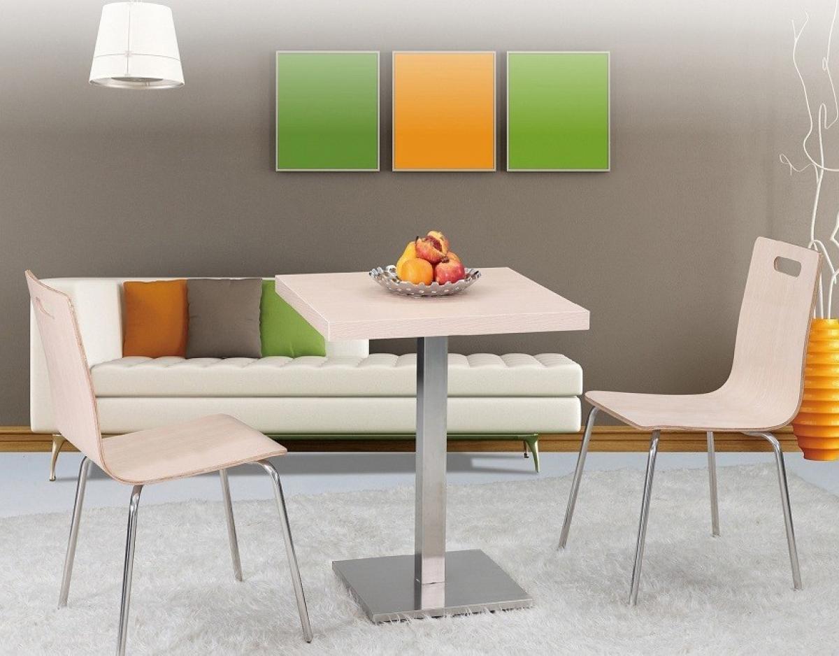 Tablero de mesa ANISA, blanco roto, 80 x 80 cms