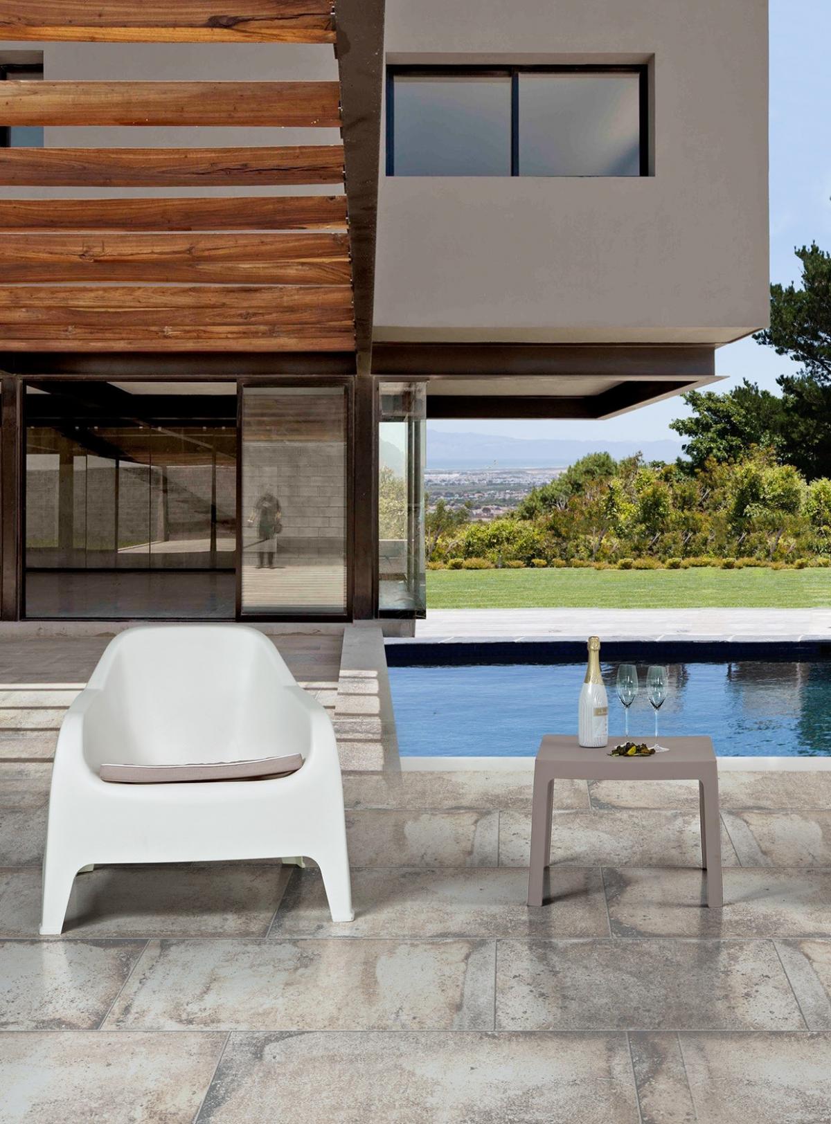 Sillón SUNNY BIG, apilable,  polipropileno negro