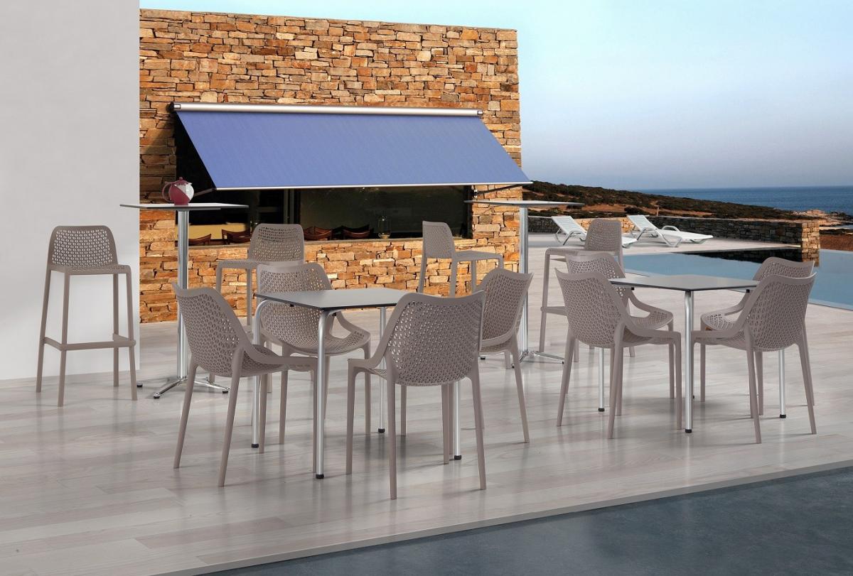 Silla BILL, apilable,  polipropileno blanco