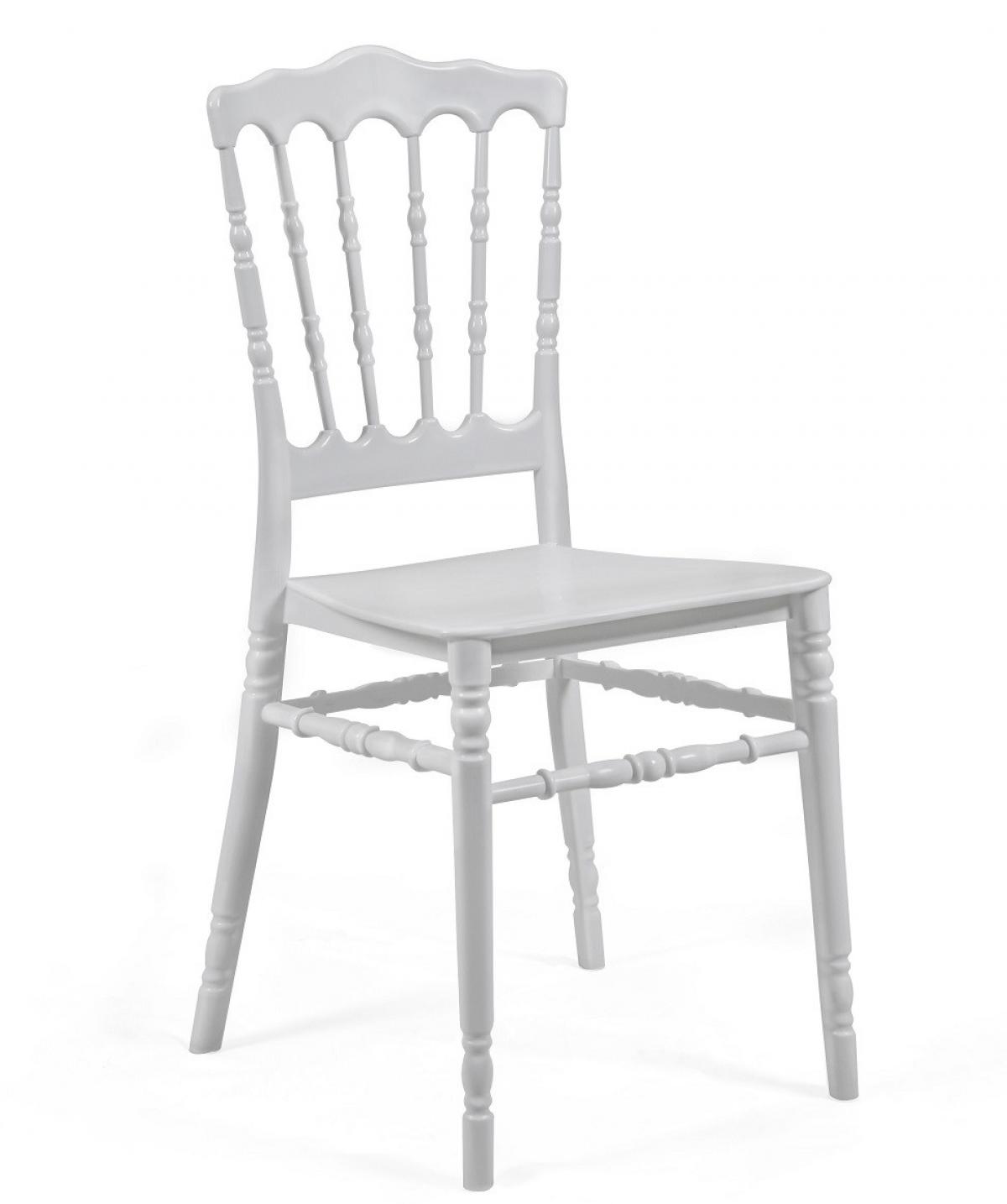 Silla WEDDING, apilable, polipropileno blanco