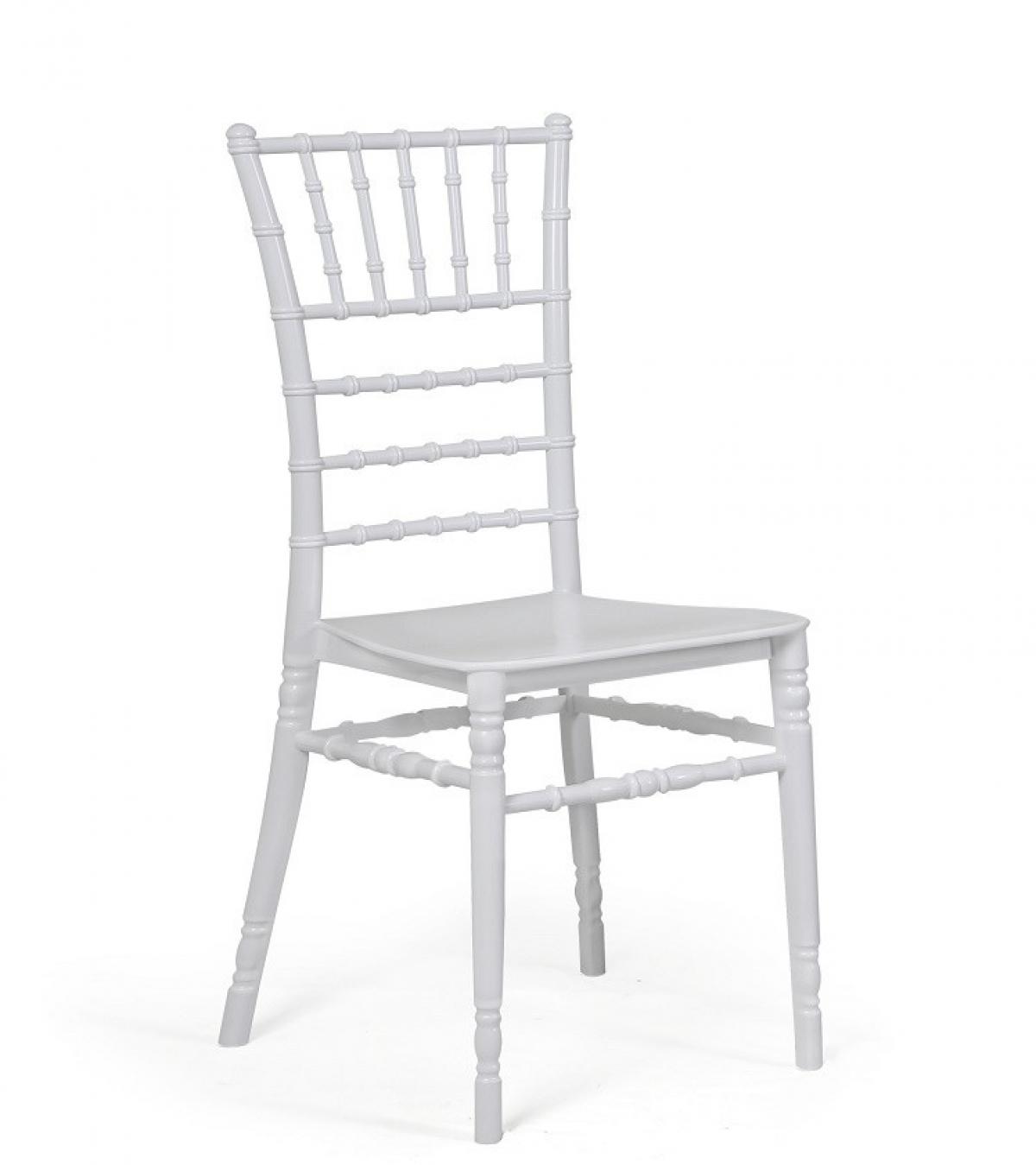 Silla CHIAVARI NEW, apilable, polipropileno blanco