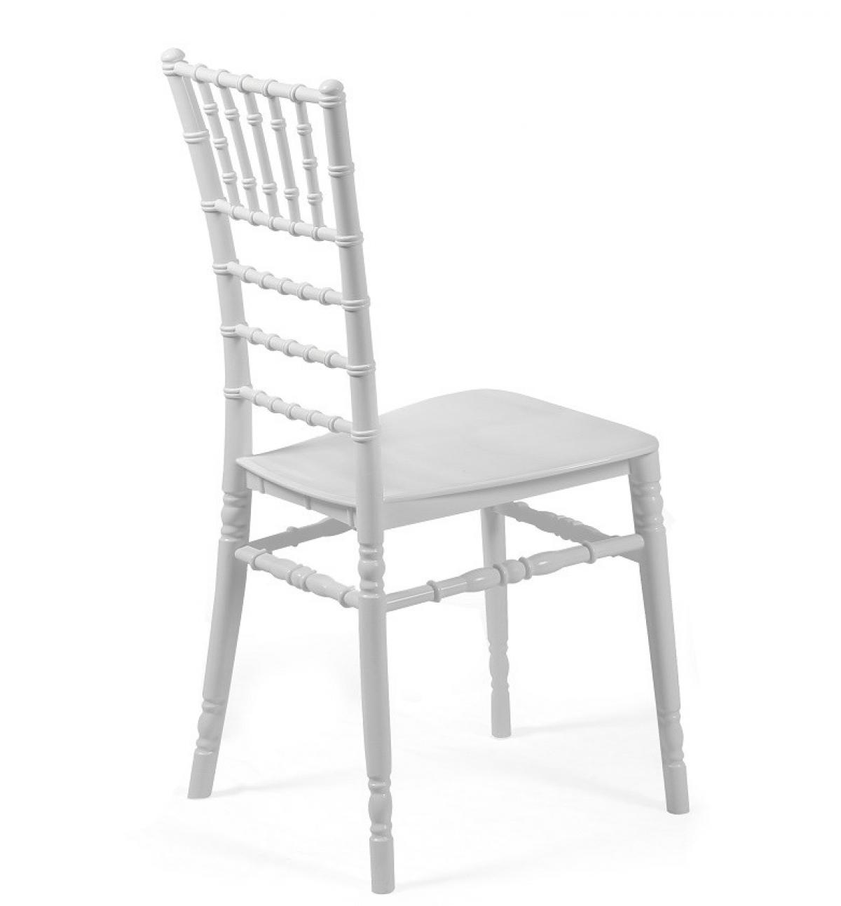 Silla CHIAVARI NEW, apilable, polipropileno blanco