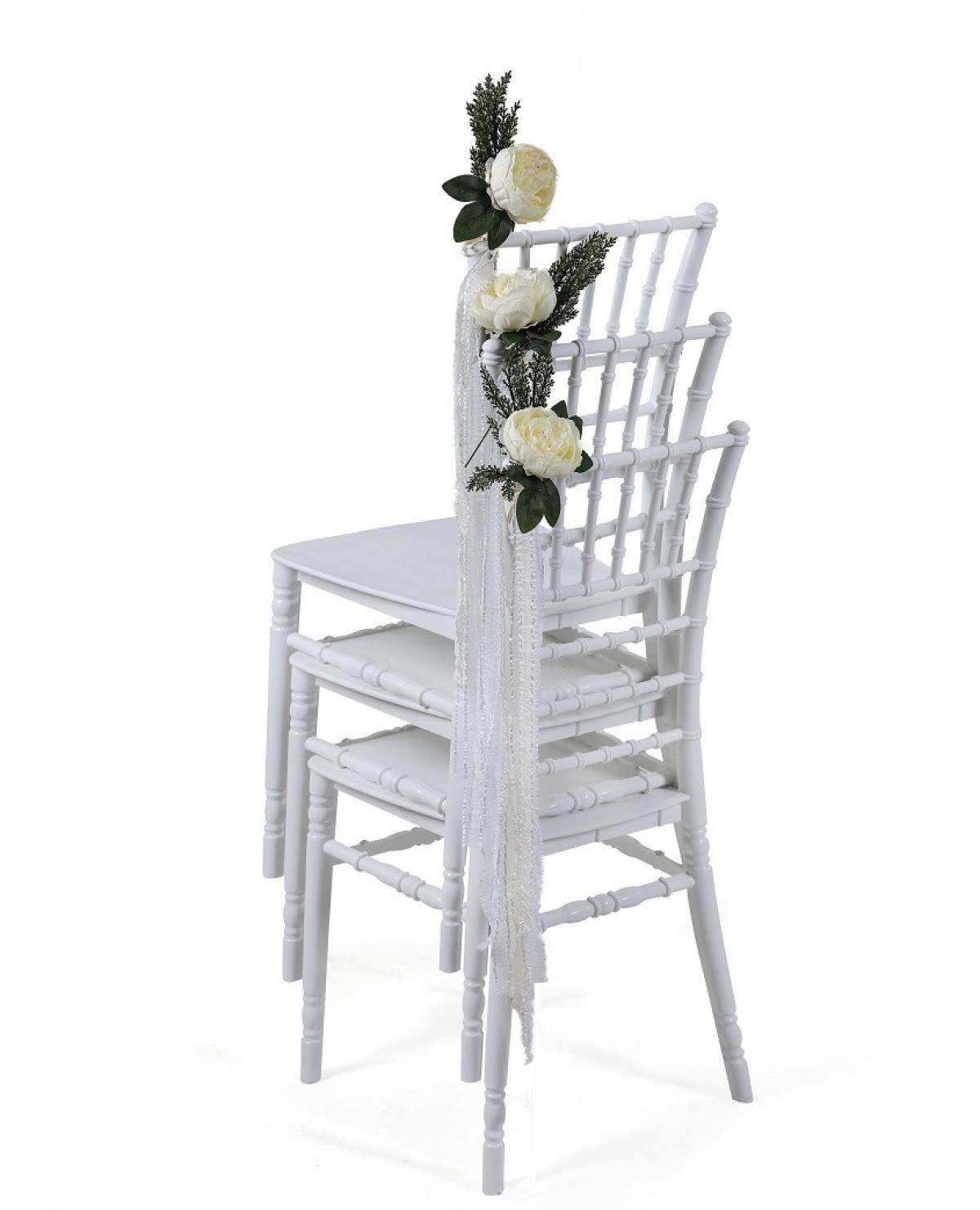 Silla CHIAVARI NEW, apilable, polipropileno blanco