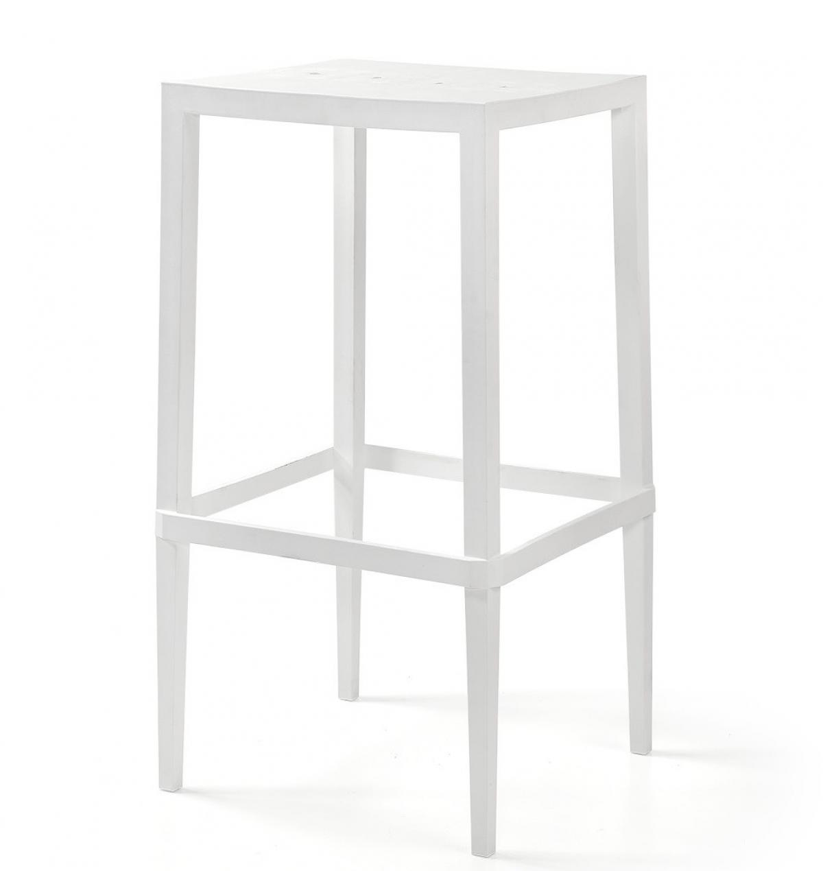 Mesa CHOPIN-103, apilable, polipropileno blanco, 50 x 50 x 103 cms