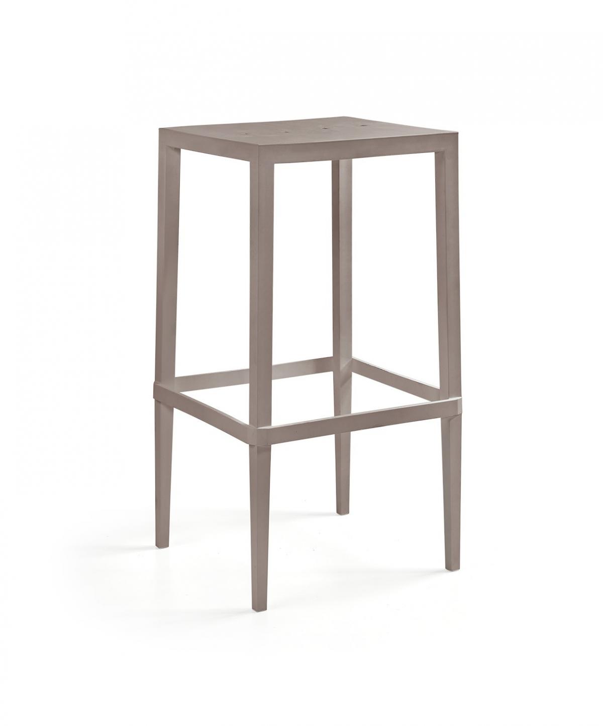 Mesa CHOPIN-103, apilable, polipropileno blanco, 50 x 50 x 103 cms