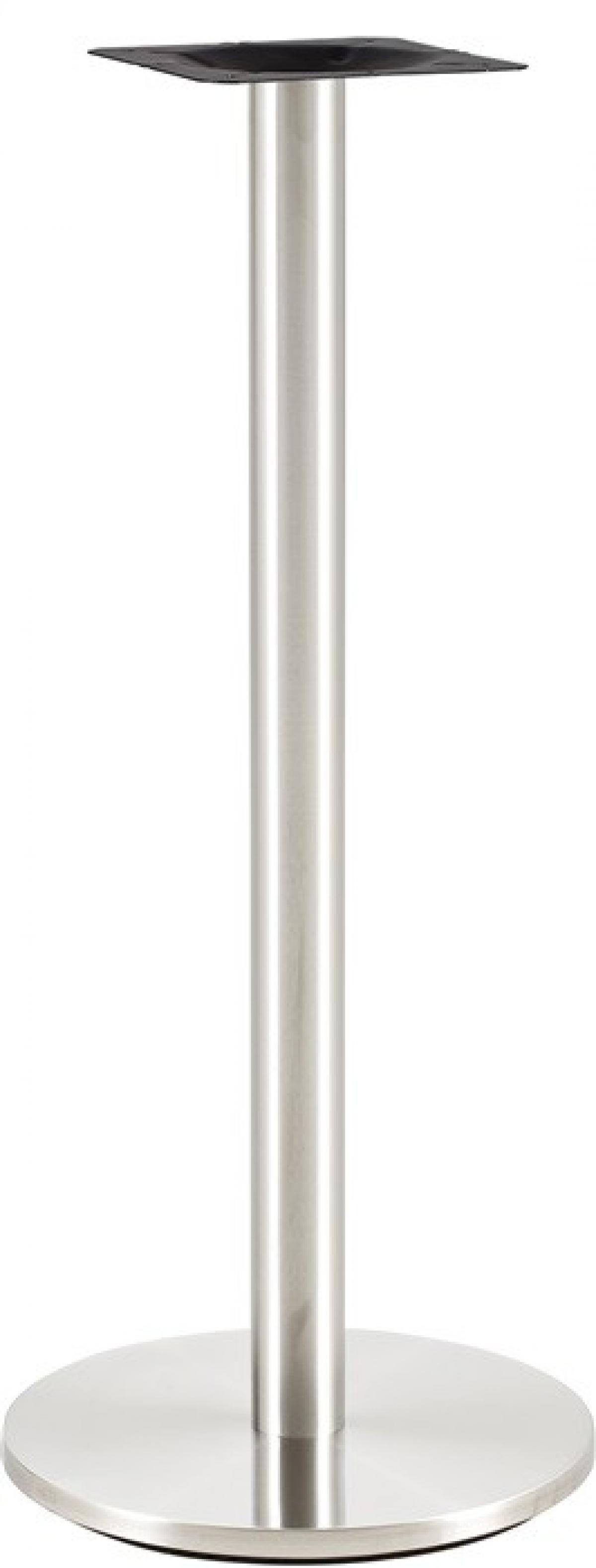 Base de mesa BENAGIL, alta, acero inoxidable, base 45 cms de diámetro, altura 110 cms