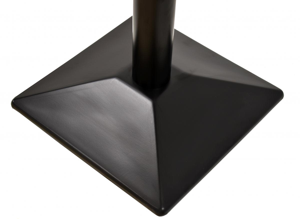 Base de mesa SOHO, alta, negra, base de 40 x 40 cms, altura 110 cms