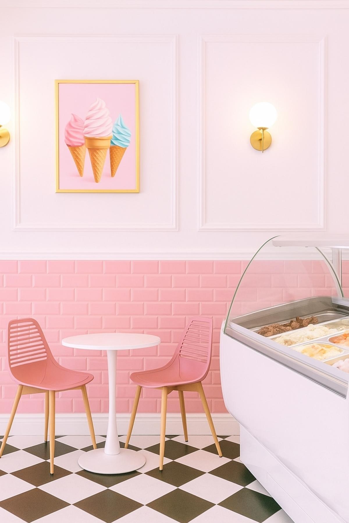 Silla UNCIBAY, metal, polipropileno rosa oscuro