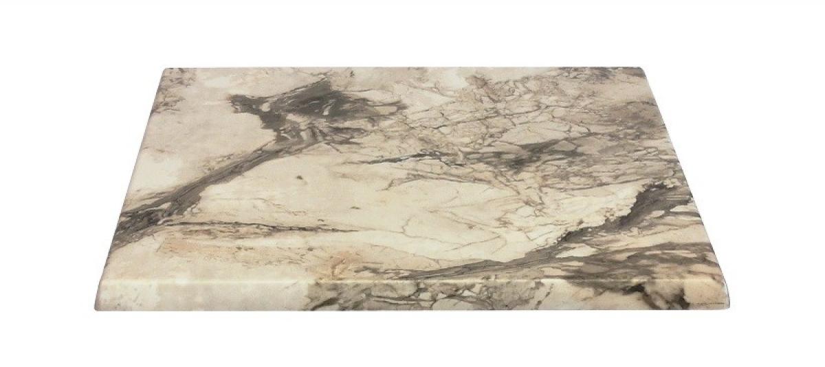 Tablero de mesa Werzalit-Sm, MARBLE ALMERIA 209, 70 x 70 cms