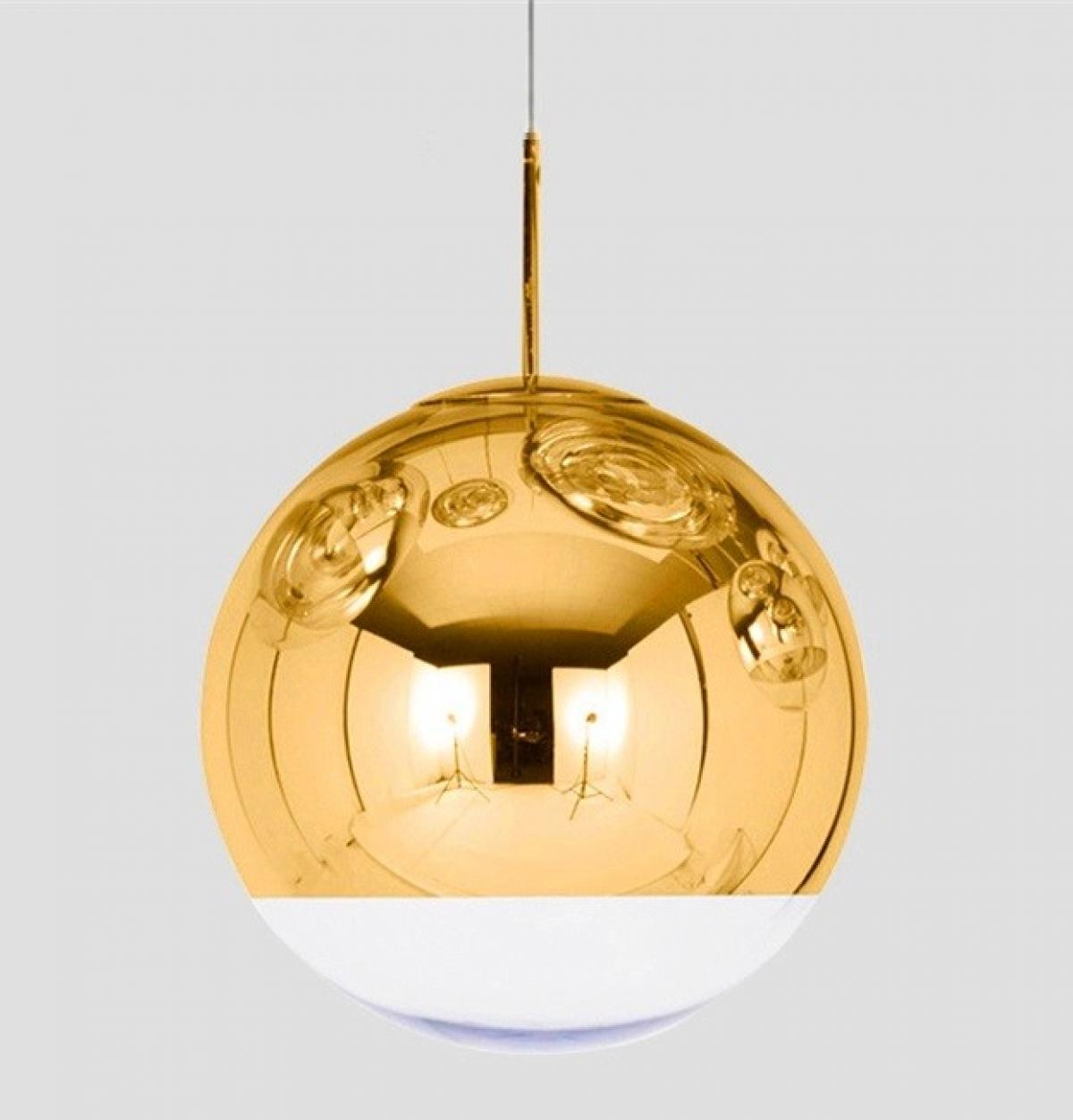 Lámpara KARIM, colgante, cristal, dorado - transparente, 40 cms de diámetro