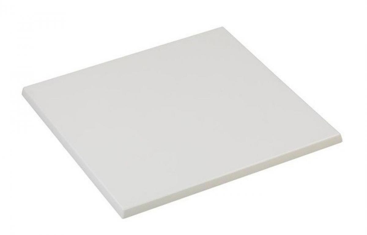 Tablero de mesa Werzalit Alemania, BLANCO 01, 80 x 80 cms
