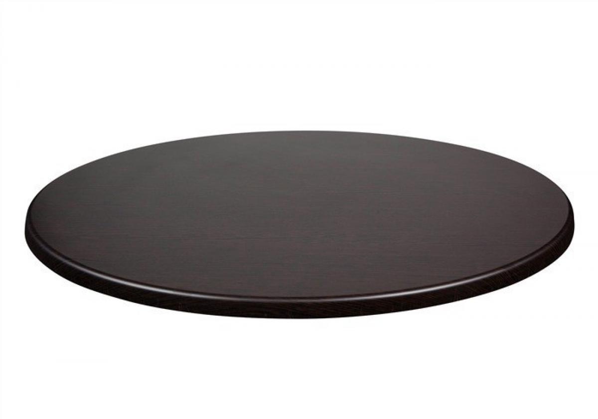 Tablero de mesa Werzalit-Sm, WENGUÉ 103, 70 cms de diámetro.