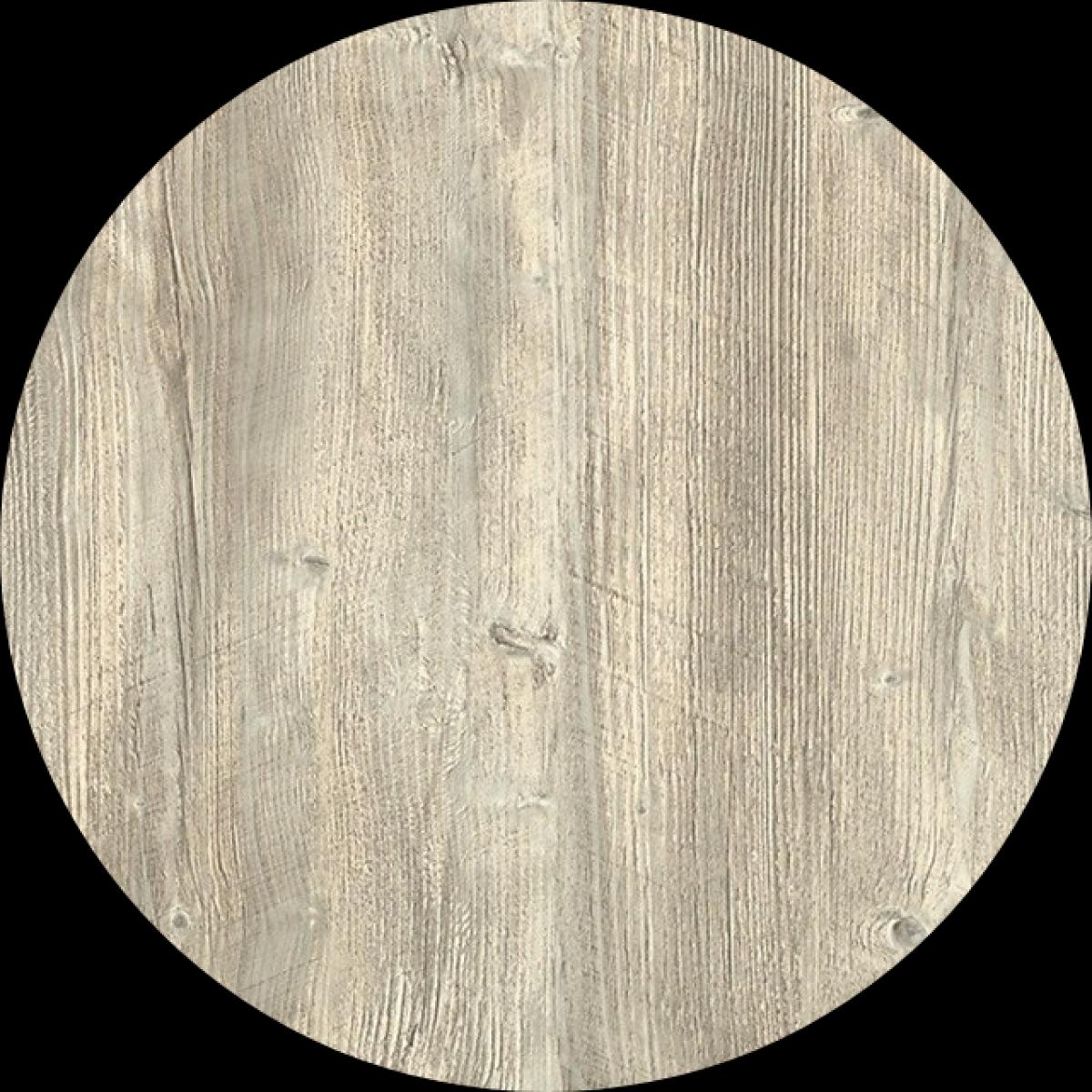 Tablero de mesa Werzalit-SM, PONDEROSA BLANCO 178, 70 cms de diámetro.