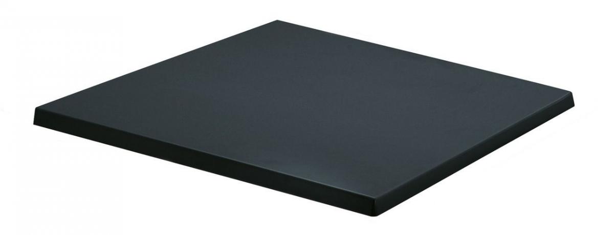 Tablero de mesa Werzalit SM, NEGRO 55, 80 x 80 cms