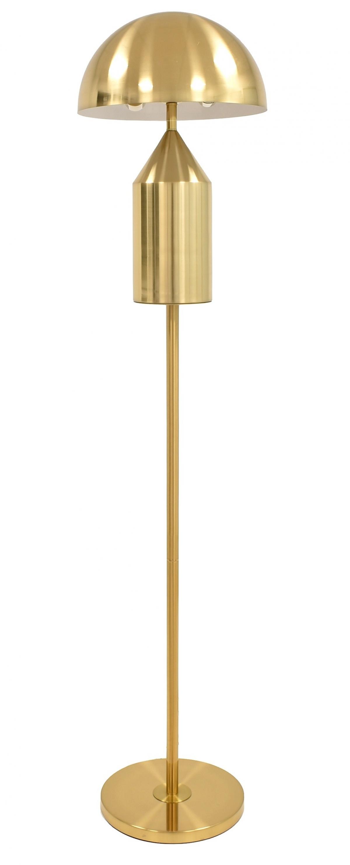 Lámpara MACAO, de pie, metal, dorada