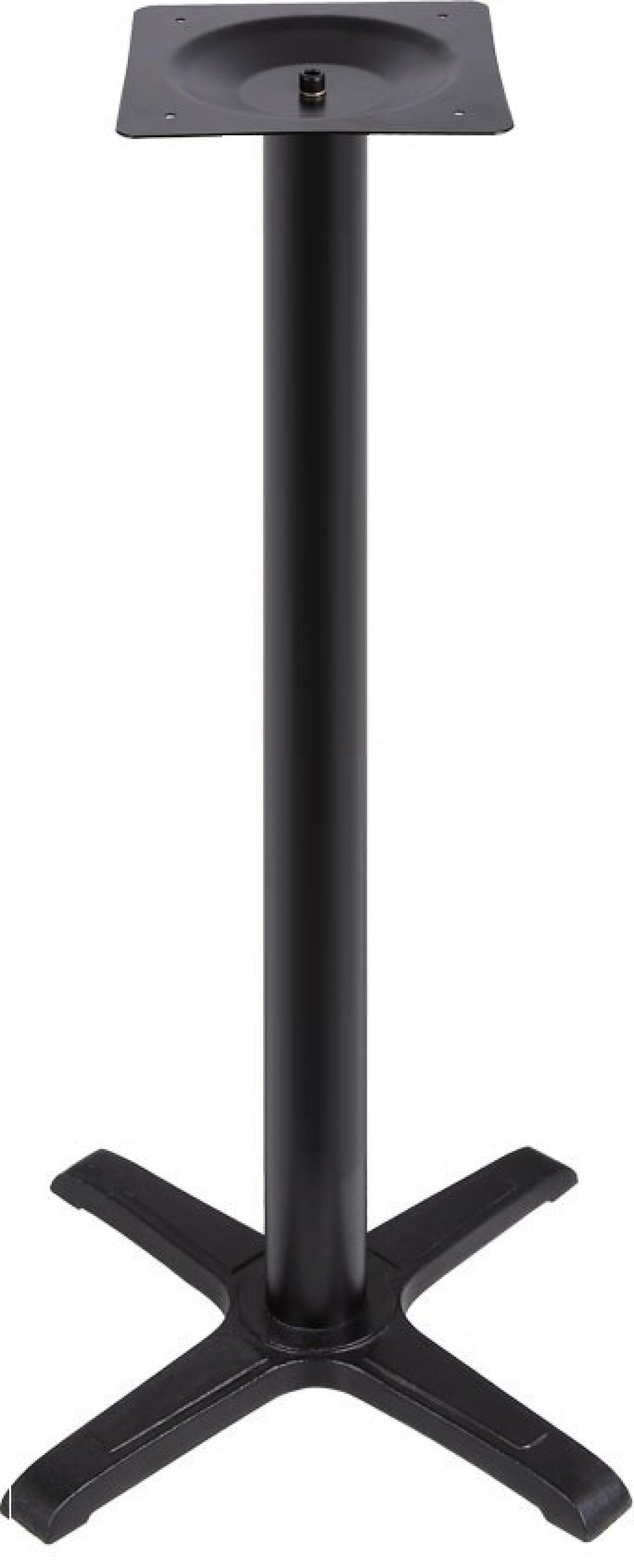 Base de mesa CARIBE, alta, negra, base de 56 x 56 cms, altura 110 cms