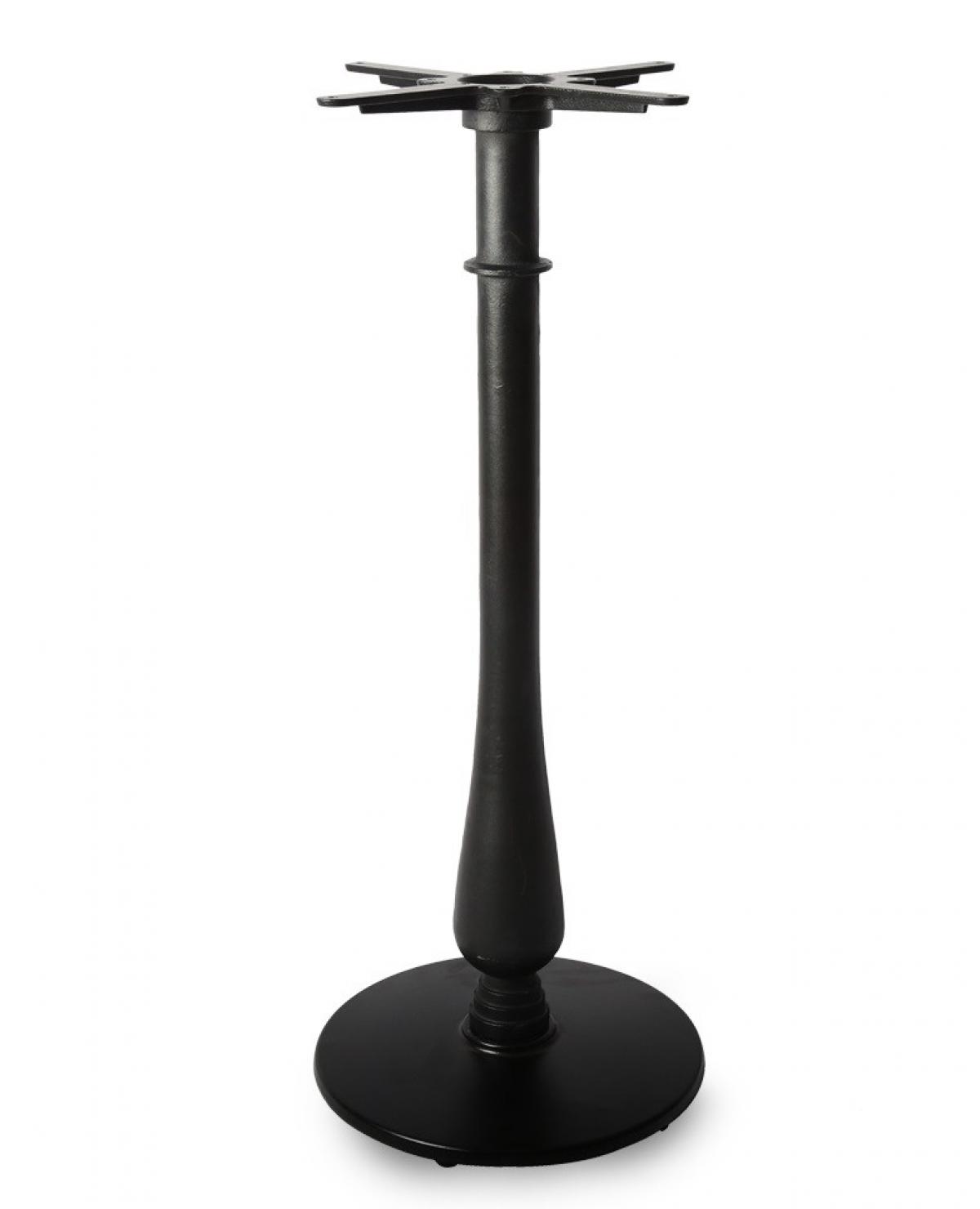 Base de mesa TÁMESIS, alta, negra, 43 cms de diámetro, altura 108 cms