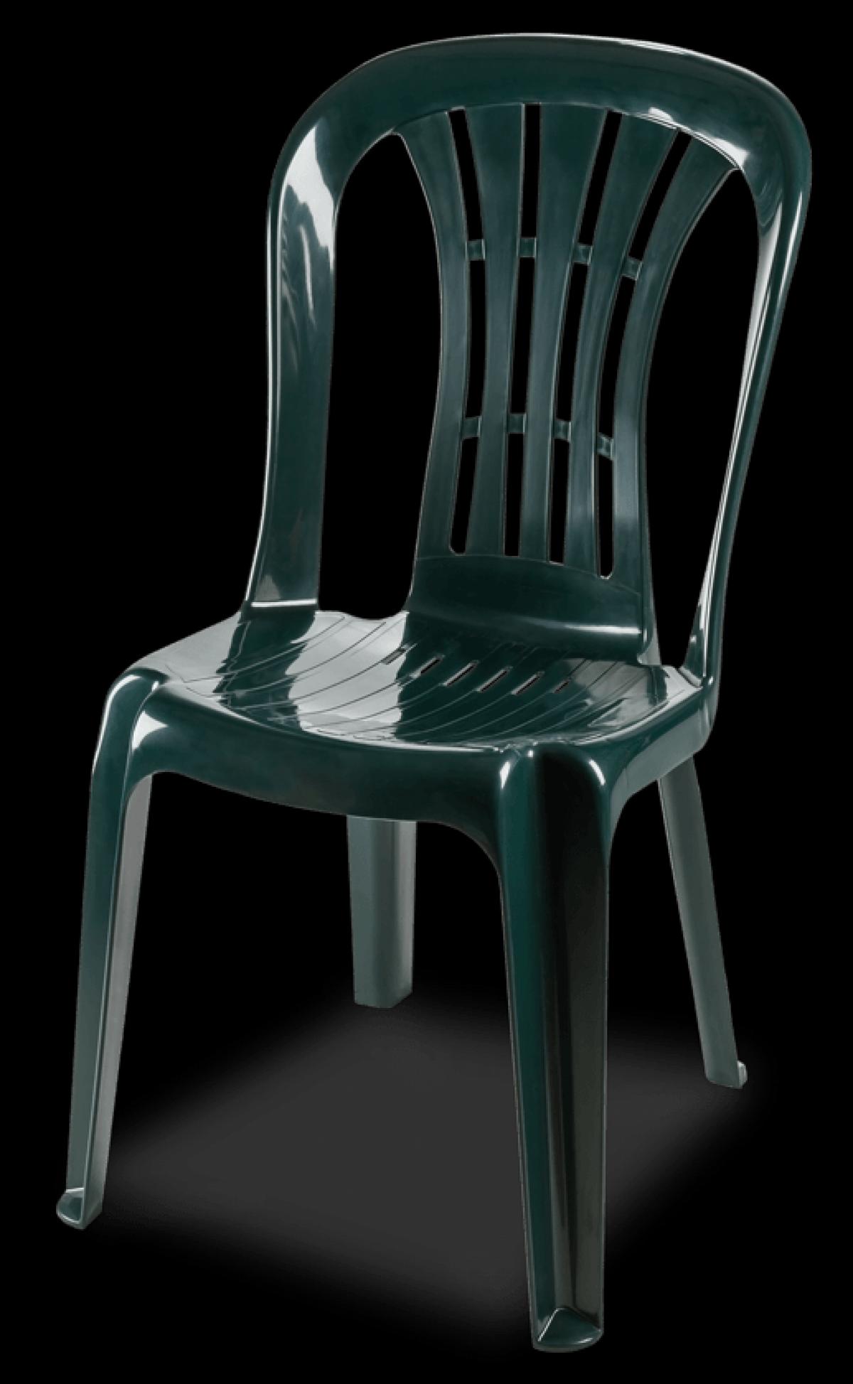 Silla CANARIAS, monoblock, apilable, verde