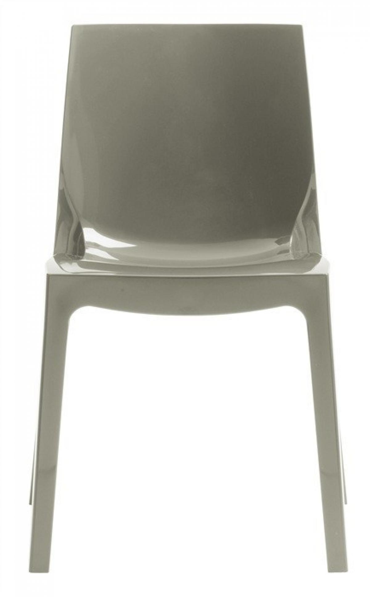 Silla ANTARTIDA, polipropileno, gris perla alto brillo