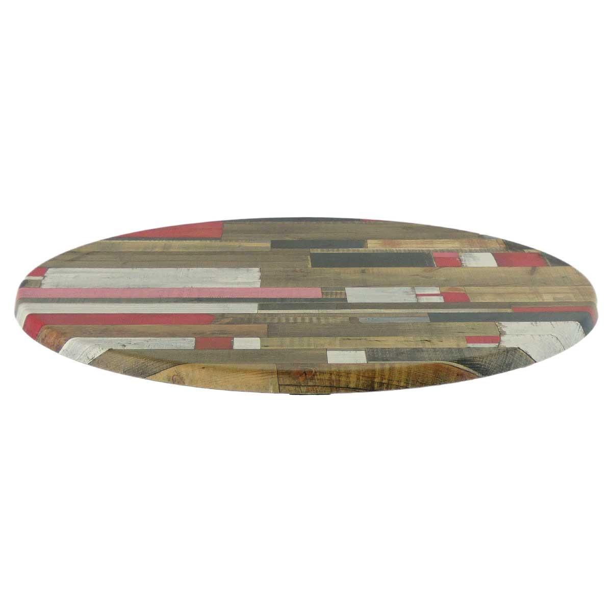 Tablero de mesa Werzalit-Sm, KBANA RED 271, 70 cms de diámetro.