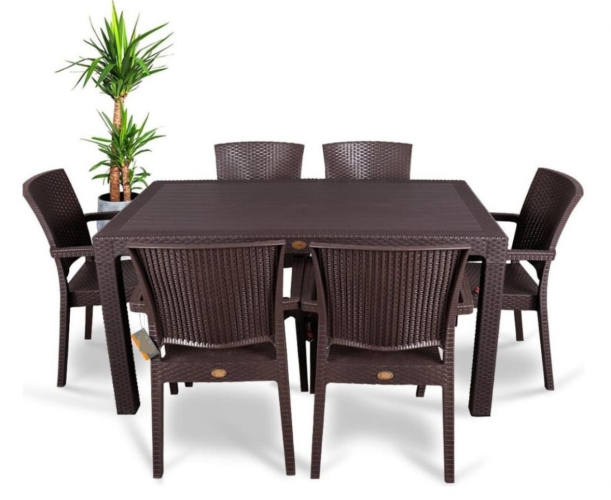 Sillón LIDO, apilable, polipropileno marrón chocolate