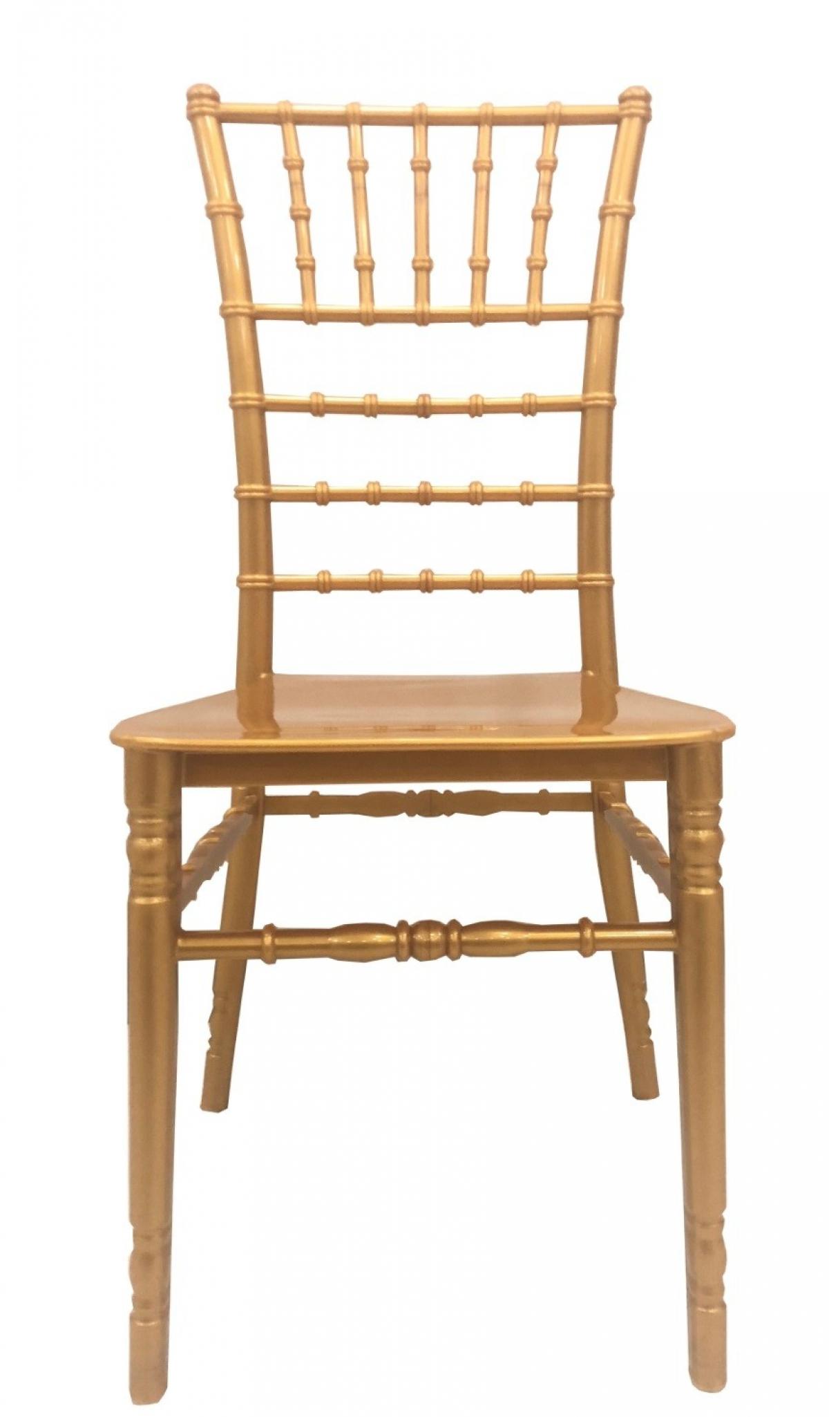 Silla CHIAVARI NEW, apilable, polipropileno dorado