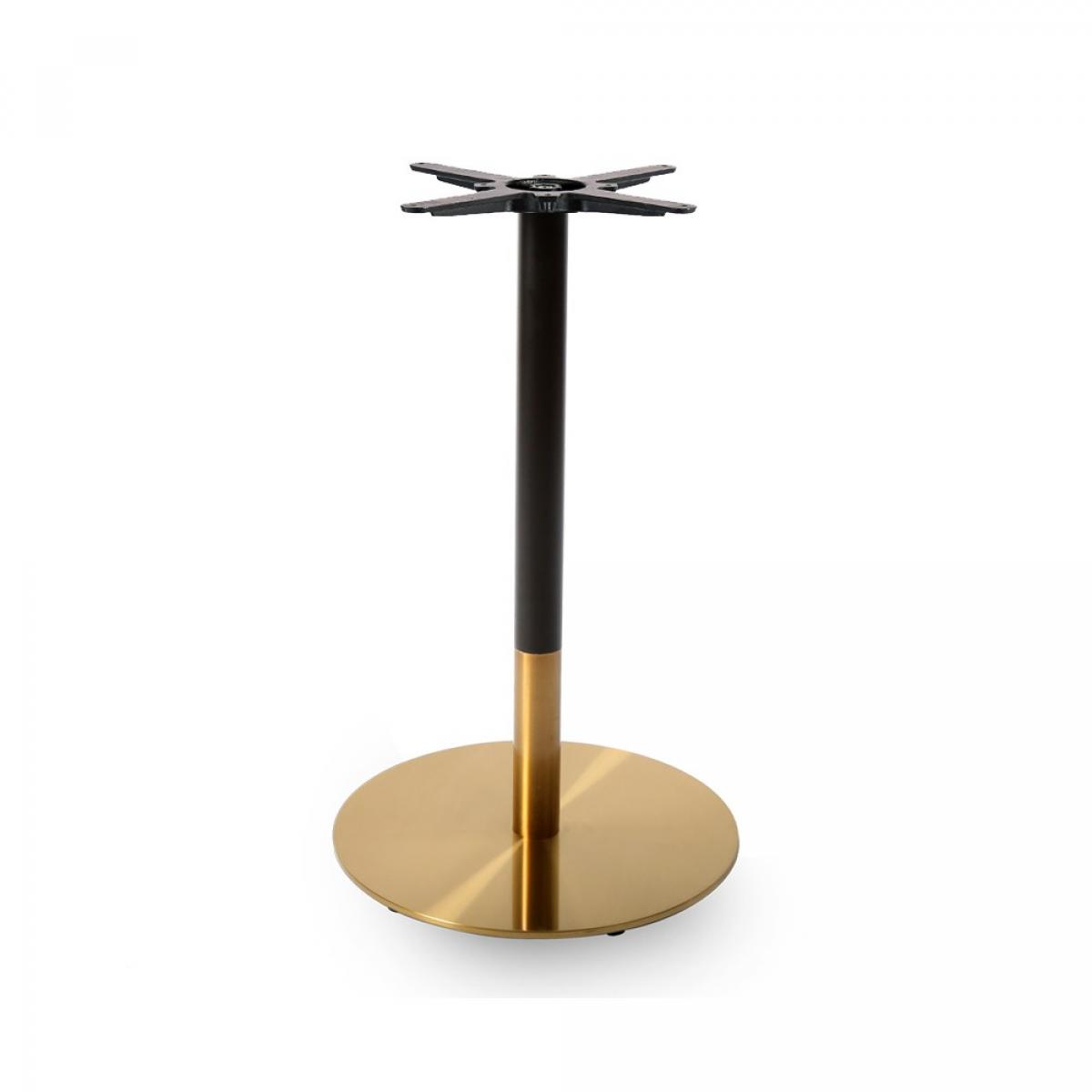 Base de mesa VERSALLES NEW, dorada y negra, 43 cms de diámetro, altura 72 cms