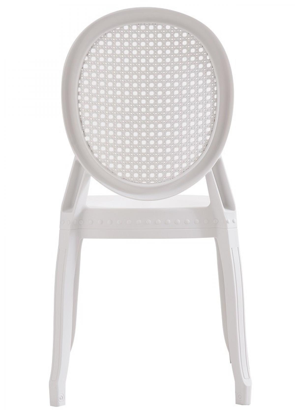 Silla CIBELES, apilable, polipropileno blanco