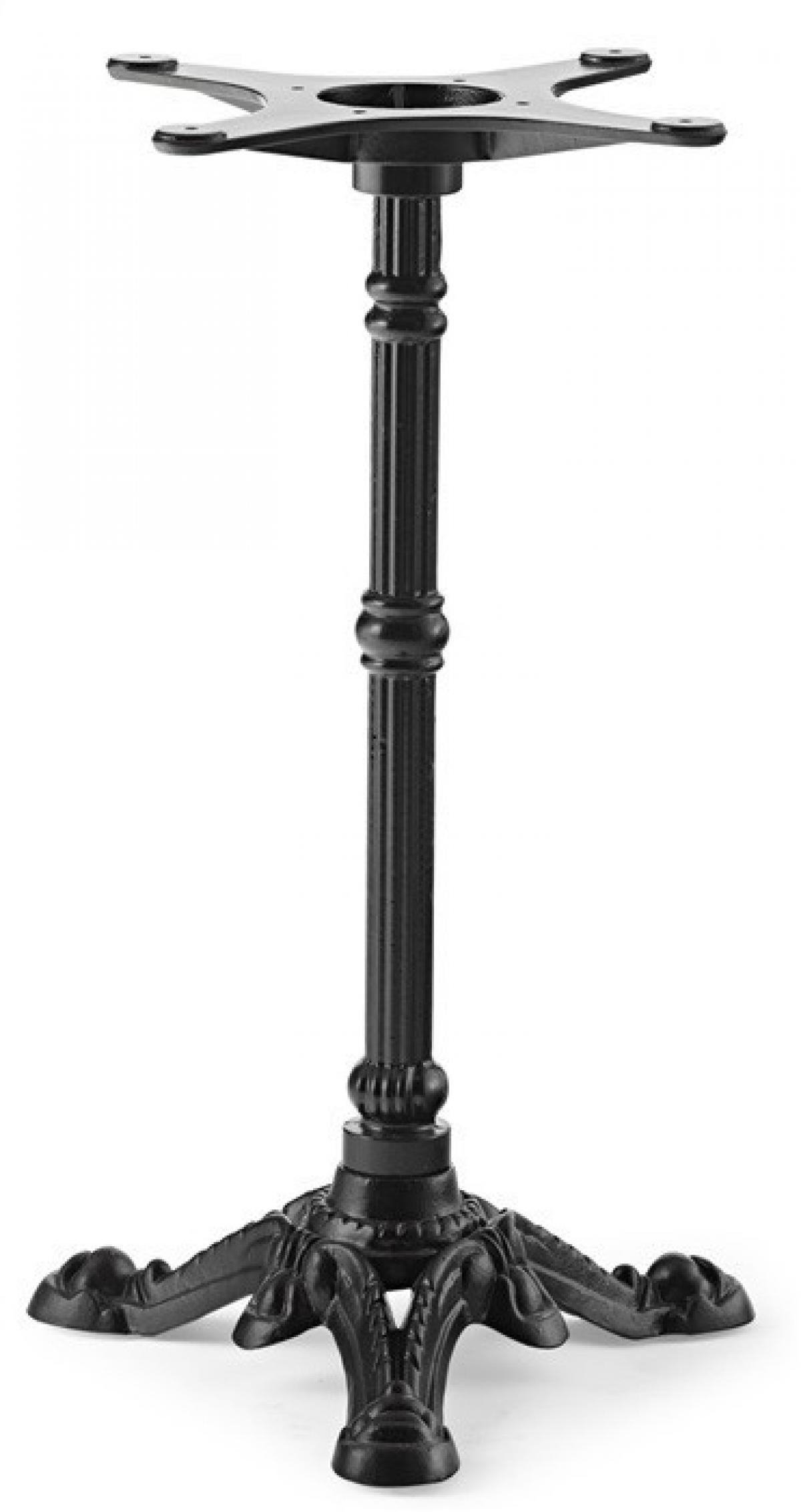 Base de mesa BRISTOL NEW, fundición, 3 pies, negra, altura 72 cms