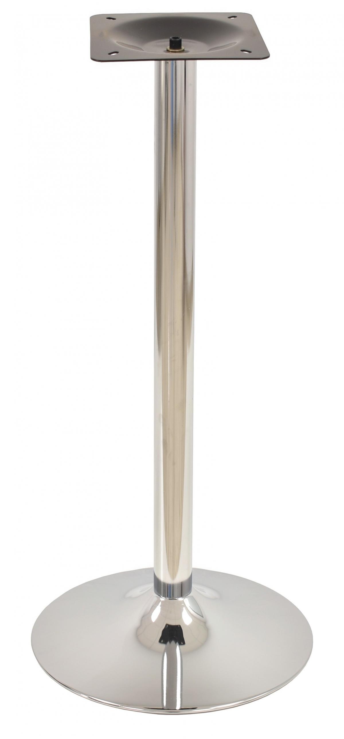 Base de mesa CRISS NEW, alta, cromada, base 45 cms diámetro, altura 110 cms