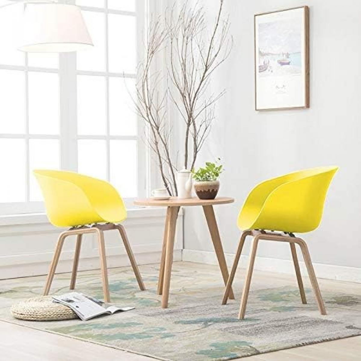 Sillón DANTE NEW (SU), metal, polipropileno amarillo