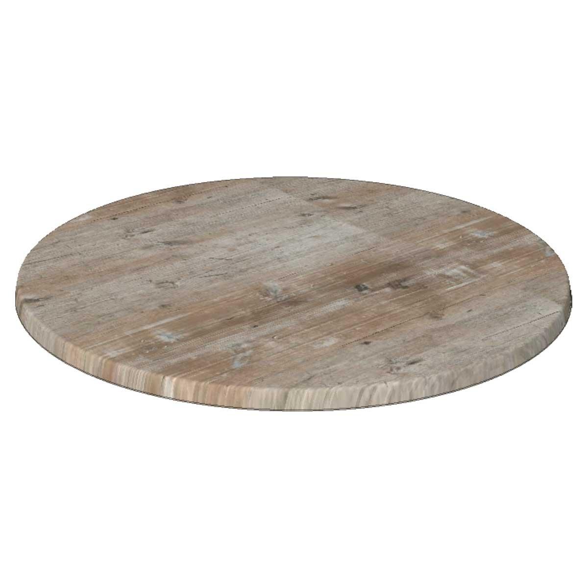 Tablero de mesa Werzalit-SM, FINDUS GRAU 296, 70 cms de diámetro.
