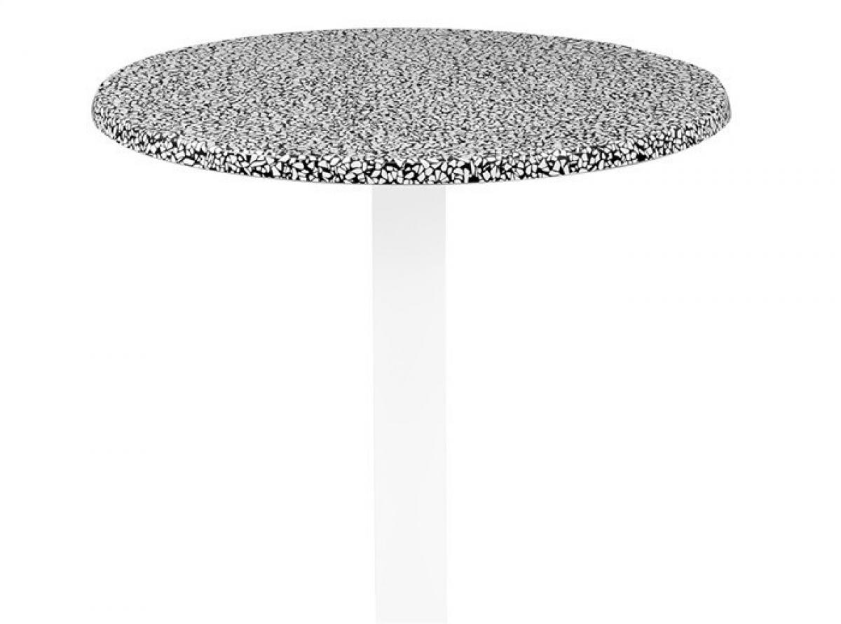 Tablero de mesa Werzalit Alemania, PIAZZA 102, 70 cms de diámetro.