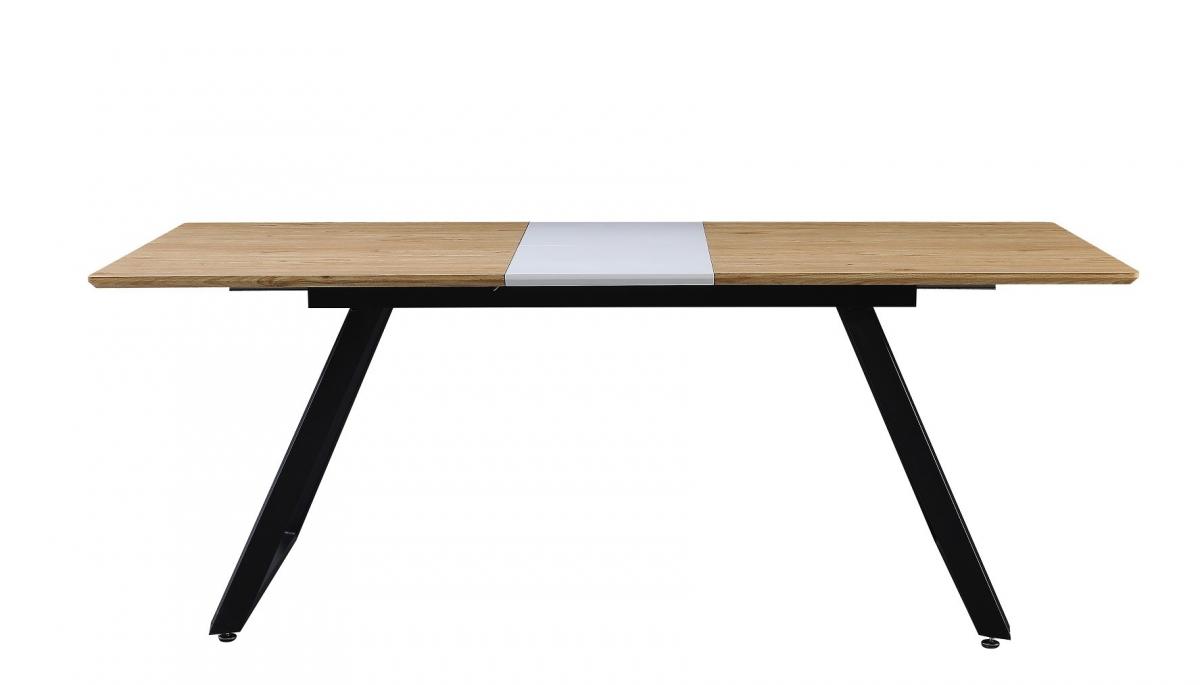 Mesa BÉRGAMO, extensible, metal, DM bilaminado,160 ~ 200x90 cms