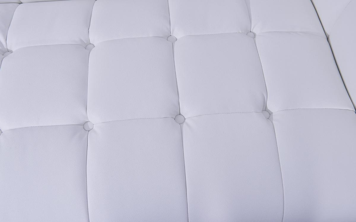 Sillón LEWIS, similpiel blanca