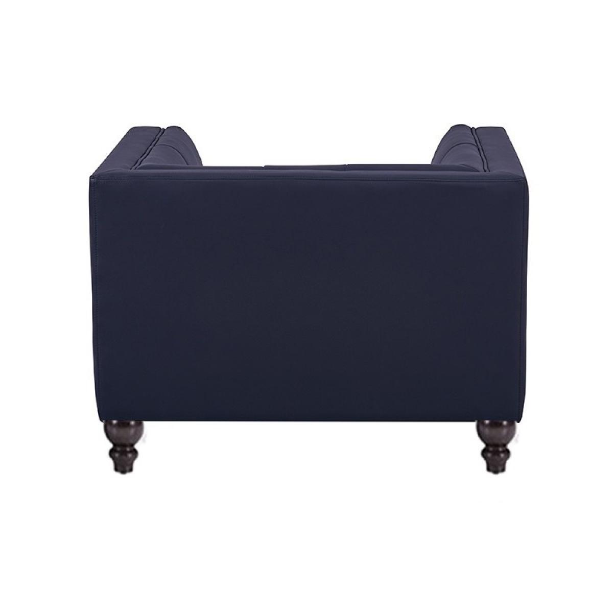 Sillón LEWIS, similpiel negra