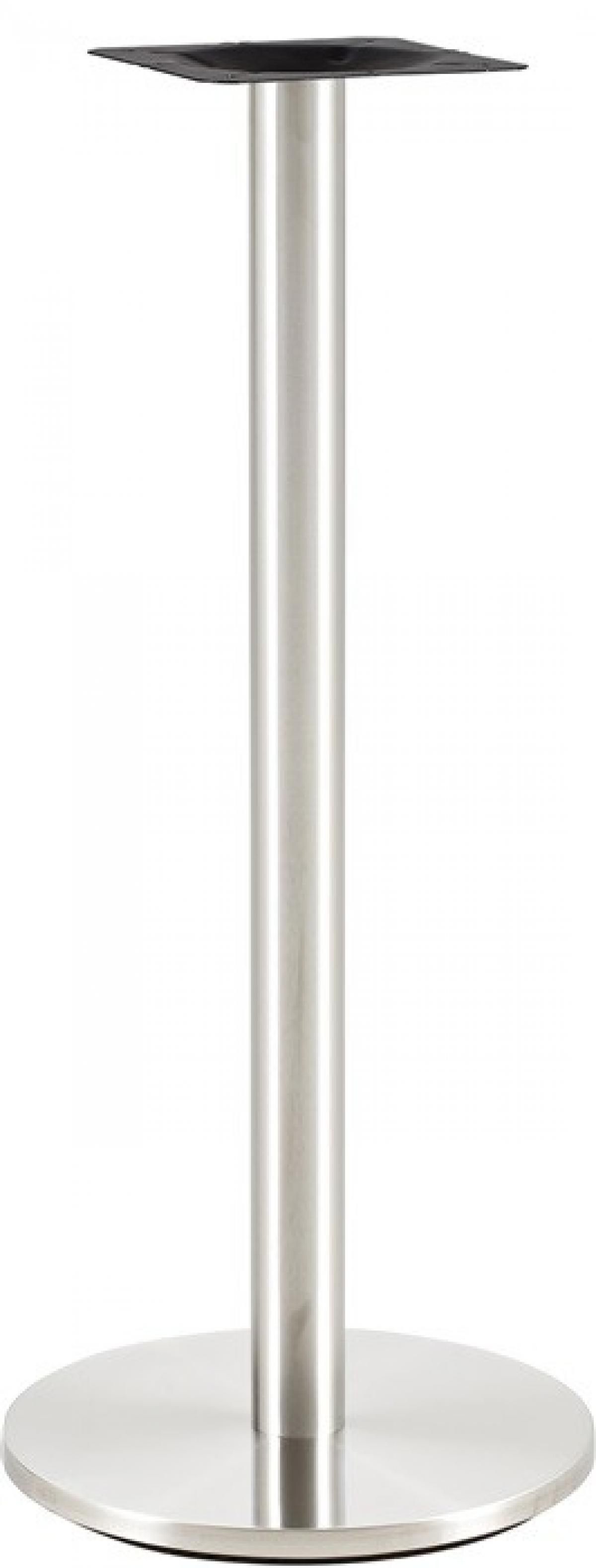 Base de mesa BENAGIL, alta, acero inoxidable, base 45 cms de diámetro, altura 110 cms