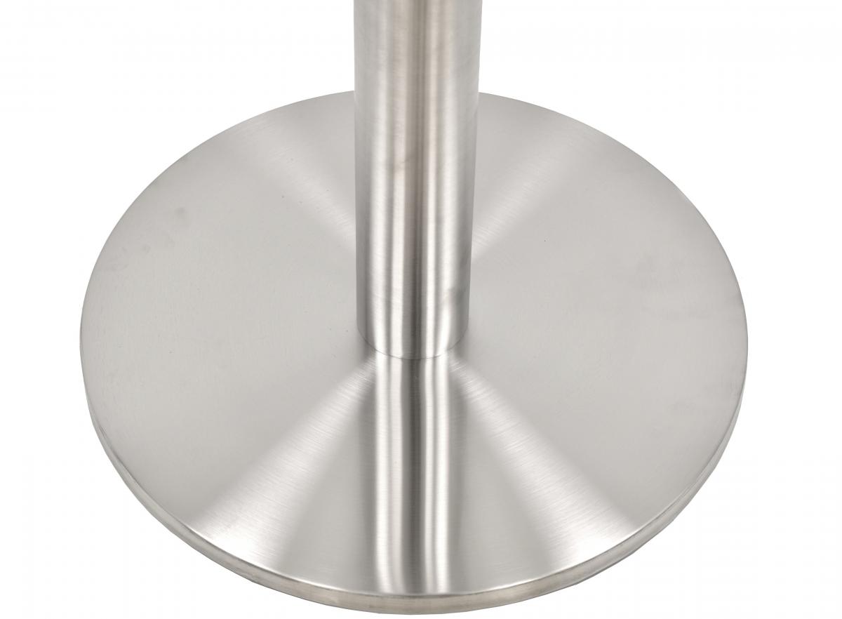 Base de mesa BENAGIL, alta, acero inoxidable, base 45 cms de diámetro, altura 110 cms