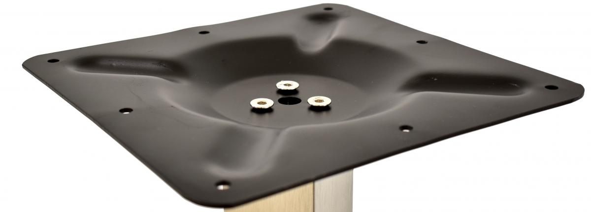 Base de mesa IPANEMA, alta, acero inoxidable, base de 45 x 45 cms, altura 110 cms