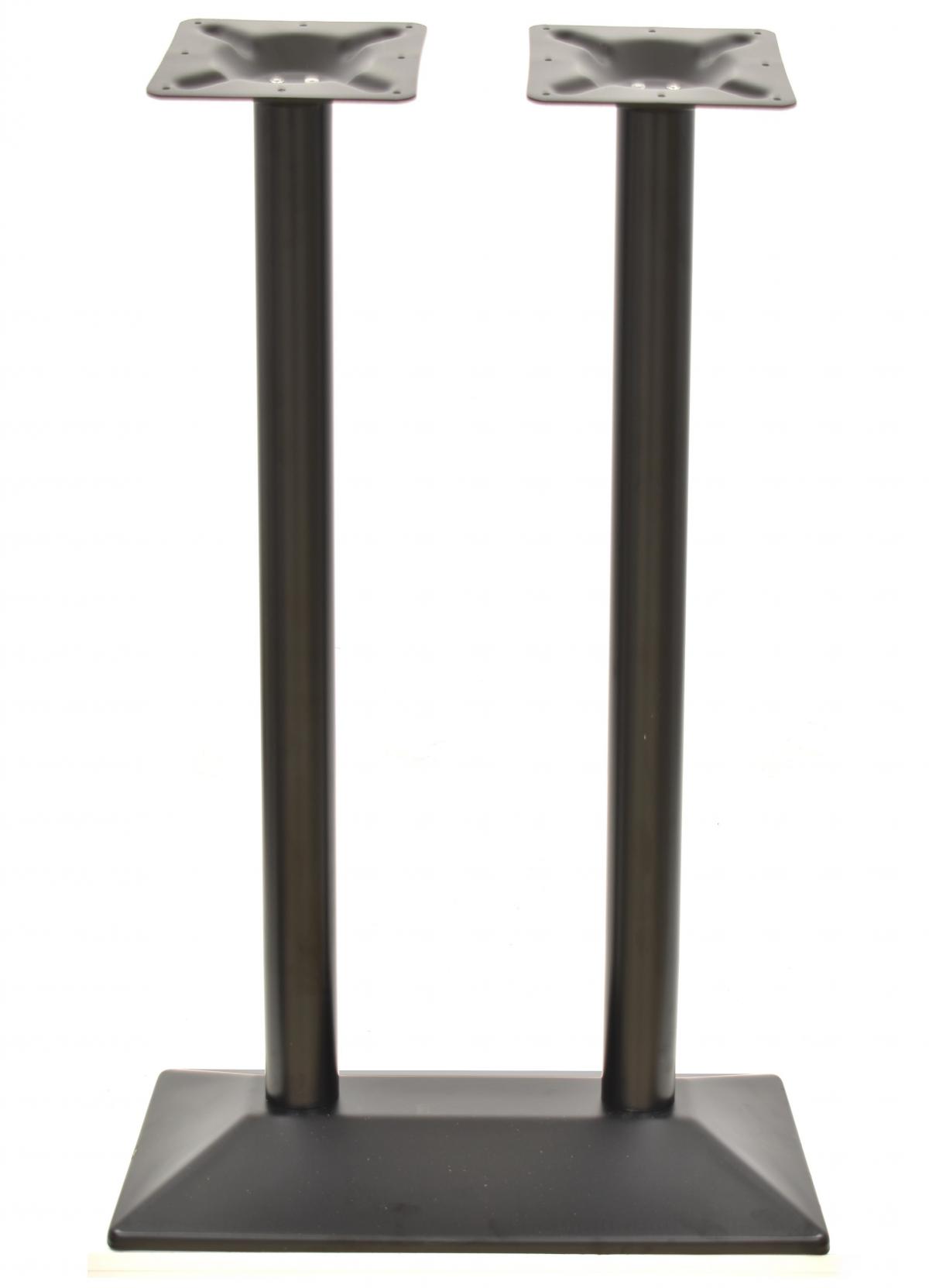 Base de mesa SOHO, alta, rectangular, negra, base de 70 x 40 cms, altura 110 cms