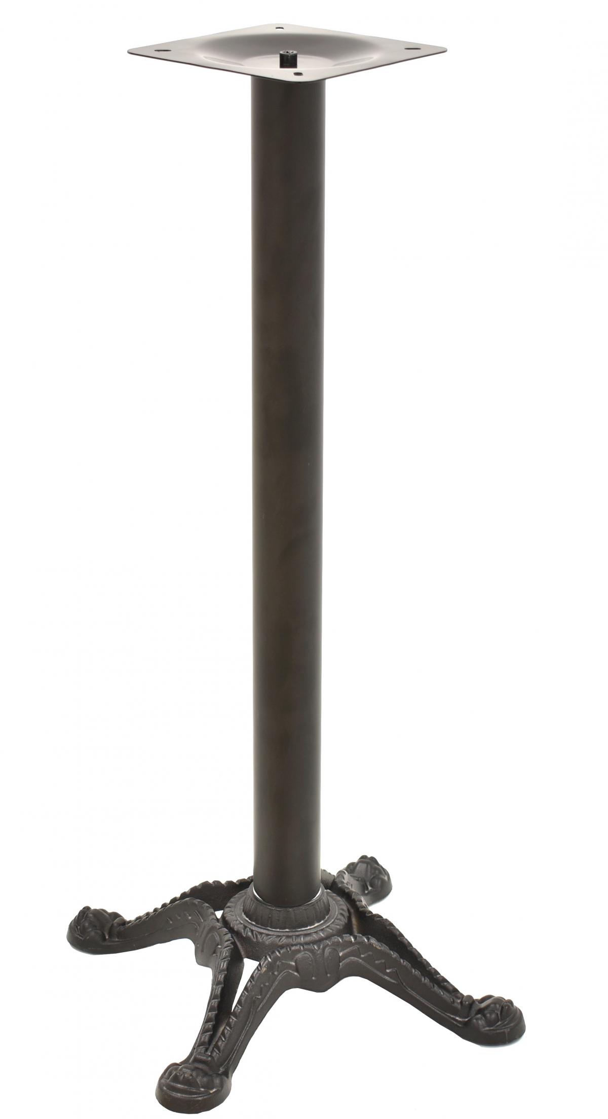 Base de mesa RÓDANO, alta, negra, base de 58 x 58 cms, altura 115 cms