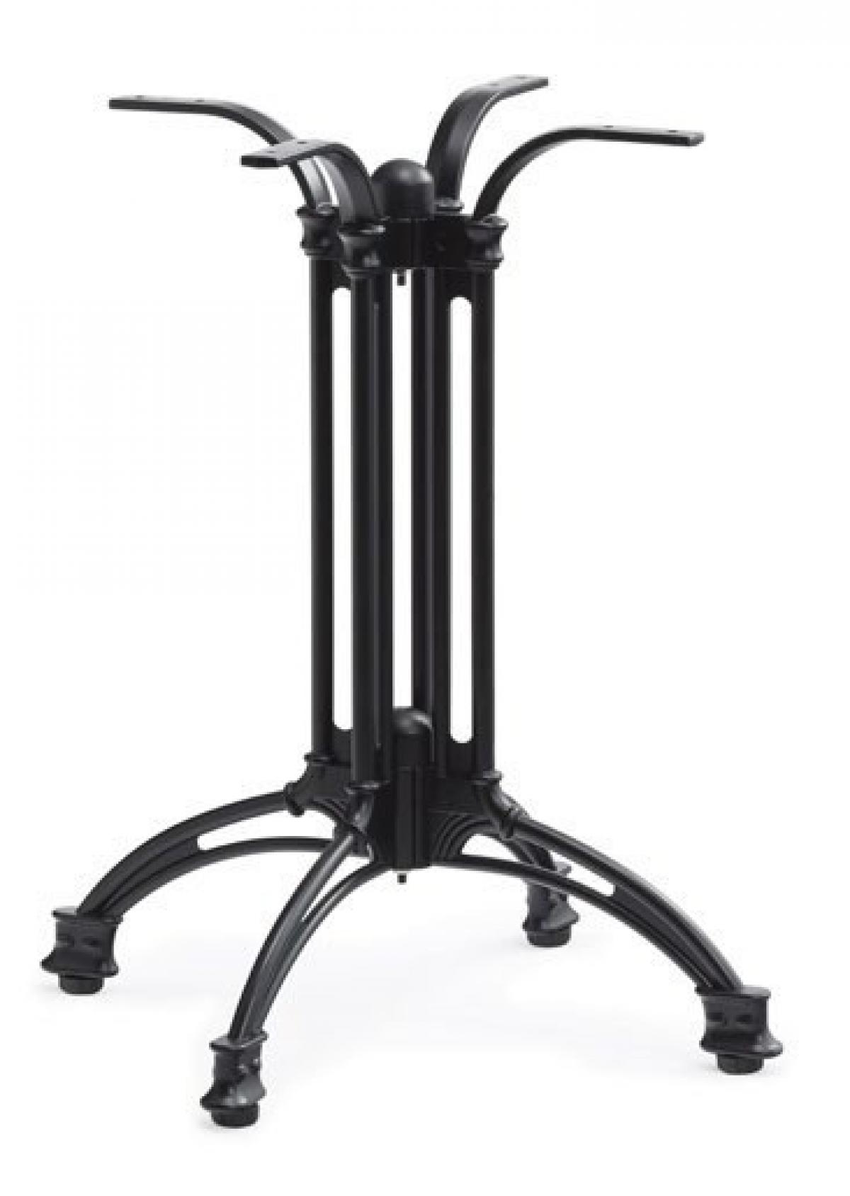 Base de mesa EIFFEL NEW-4, aluminio, 4 pies, negra, altura 70 cms