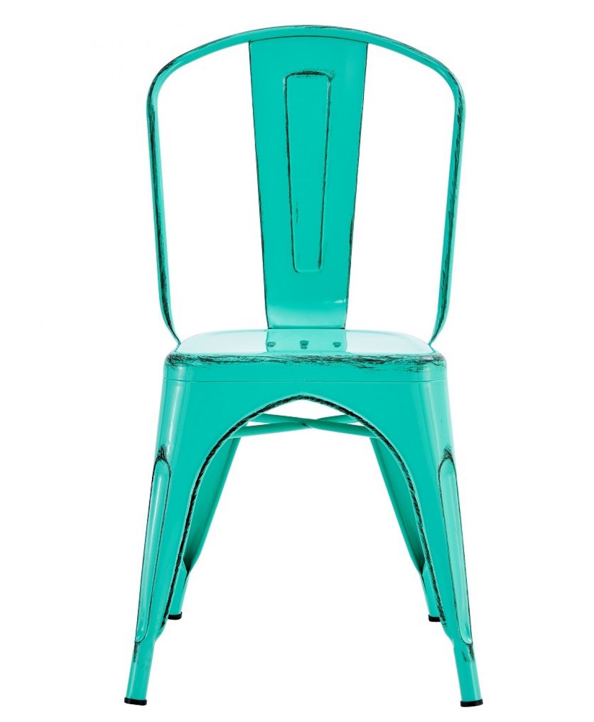 Silla TOL EK VINTAGE, acero, verde agua