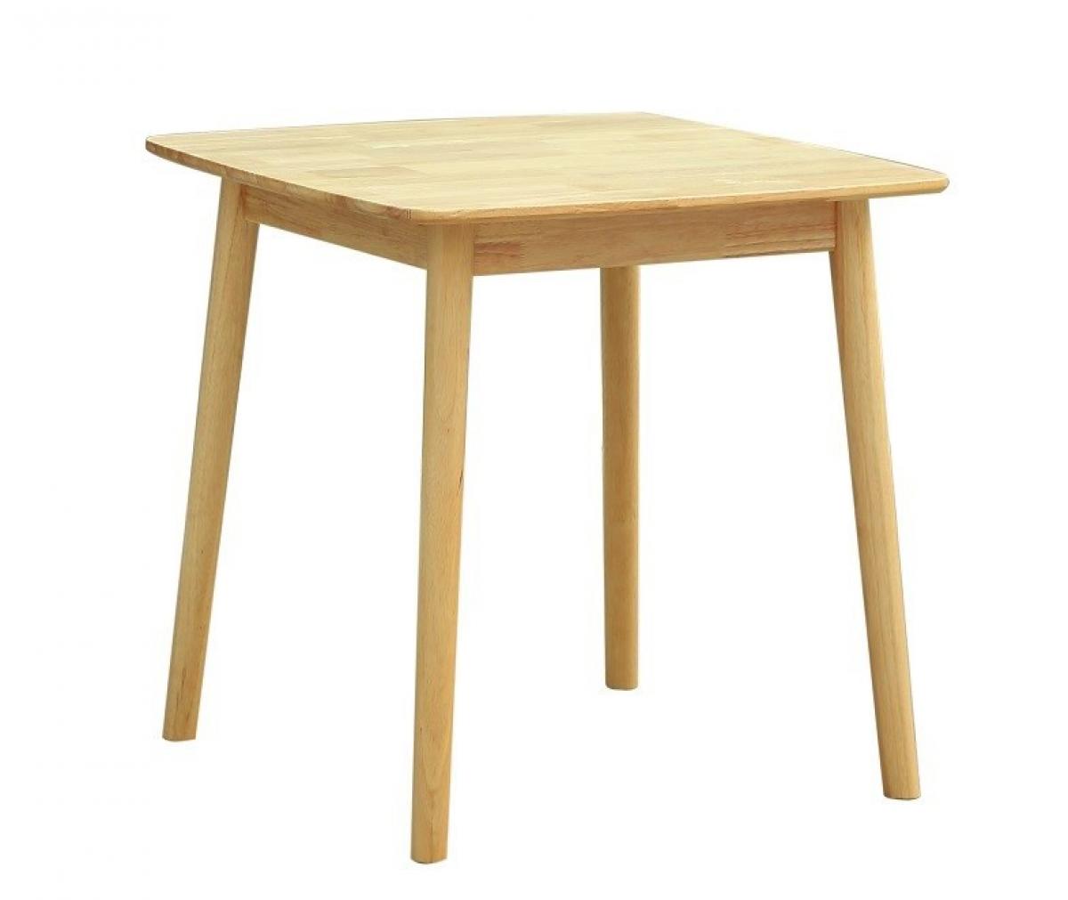 Mesa TRANSILVANIA, madera natural, 75 x 75 cms