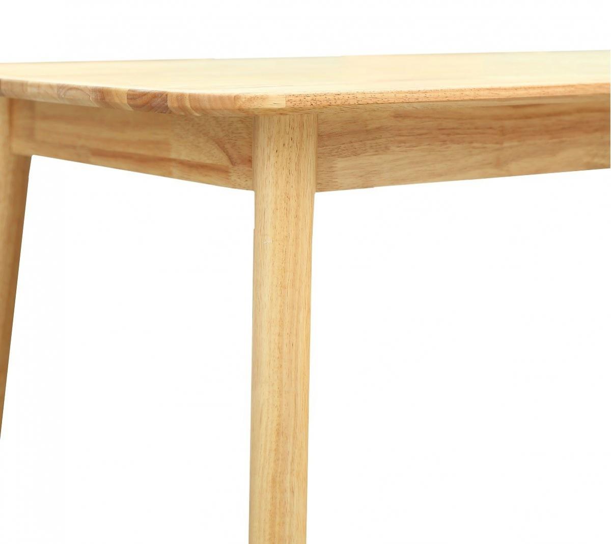 Mesa TRANSILVANIA, madera natural, 75 x 75 cms