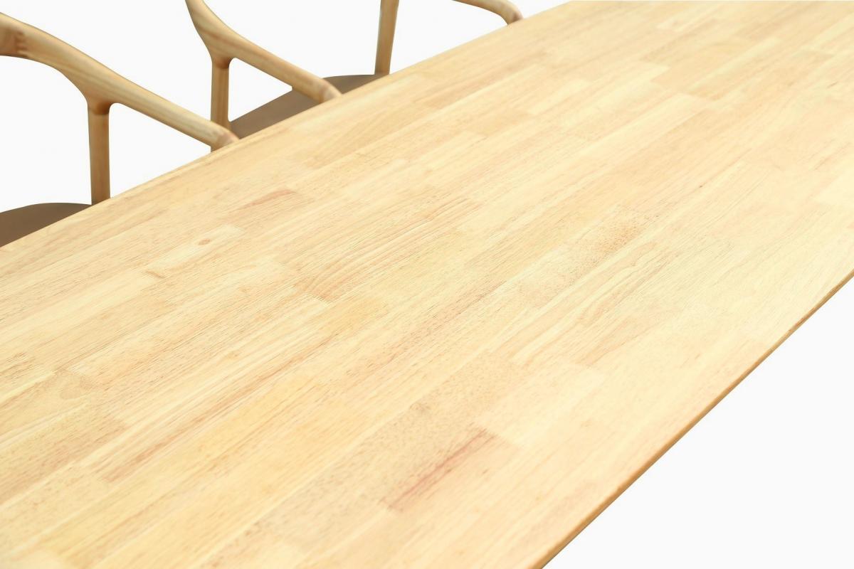 Mesa TRANSILVANIA, madera natural, 180 x 75 cms