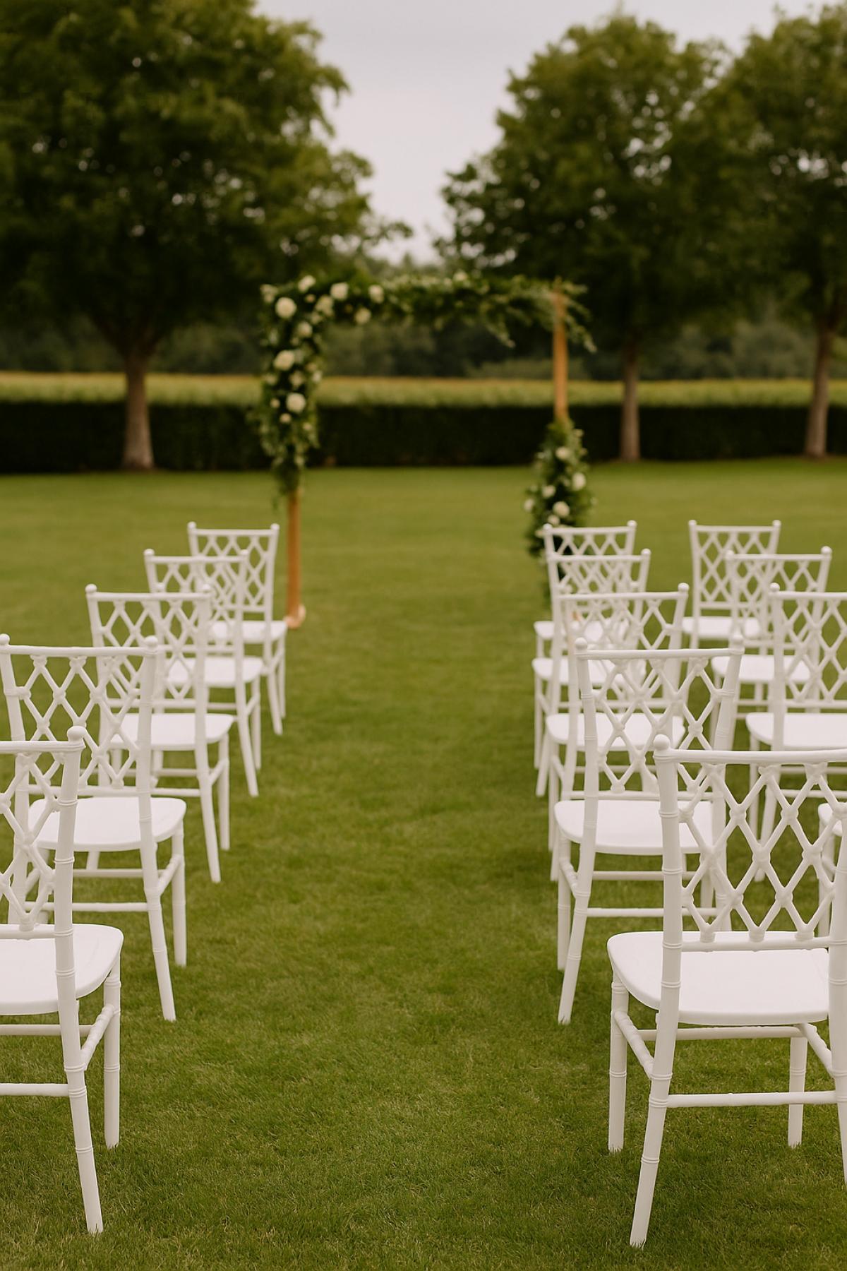 Silla TRENZA, apilable, polipropileno blanco